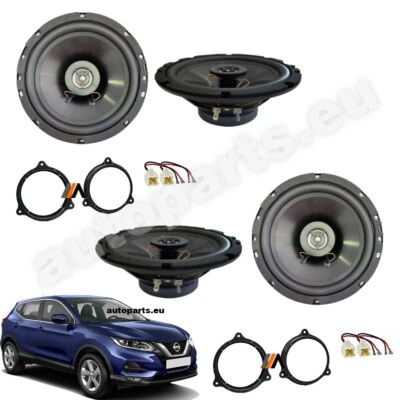 Kit 4 Casse Altoparlanti Anteriori e Posteriori per Nissan Qashqai J10 J11 - Image 1 of 4