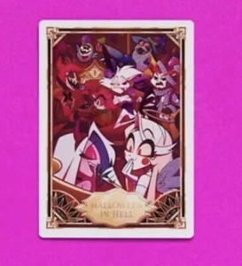 Hazbin Hotel Halloween Hell PROMO Card PR-08 - New - Zdjęcie 1 z 3