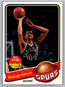 (4) 1979-80 Topps Basketball George Gervin #1 HOF