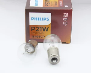 2PCS PHILIPS 13498 24V21W P21W BA15s standard signaling lamp car light  - Picture 1 of 5