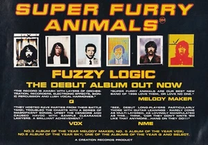 Super Furry Animals - Fuzzy Logic - Mini Poster/Magazine Clipping - Picture 1 of 1