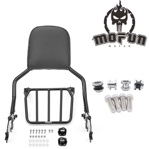 MOFUN Backrest Sissy Bar Luggage Rack Docking For Harley Low Rider ST 2022-2024 - Picture 1 of 9