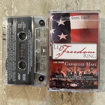 Cassette Gaither Gospel Series Let Freedom Ring Carnegie ©2002 (New Case) Tested - Image 1 of 2