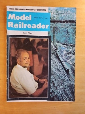 JOHN ALLEN ISSUE  April 1973  Model Railroader Magazine Kalmbach Publishing - Image 1 of 4