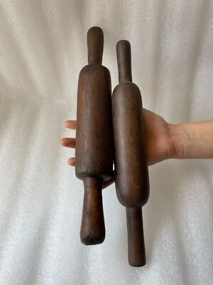 Vintage Wooden Rolling Pin , Belan Kitchenware Rolling Pin  Set of 2 - 240 - Image 1 of 4