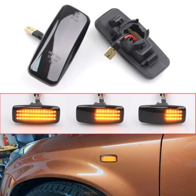 Black For Infiniti FX35 FX45 2006 2007-2008 3-Row LED Dynamic Side Marker Light - Image 1 of 4