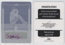 2014 Leaf Perfect Game Showcase Printing Plate Cyan 1/1 Erikson Lanning Auto