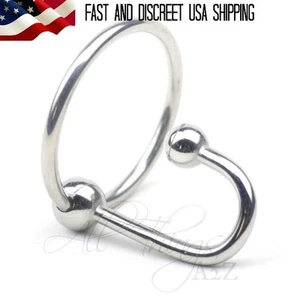 The Sperm Stopper with Frenum Ball Penis Plug Glans Ring Bondage BDSM AZ5015 - Picture 1 of 3