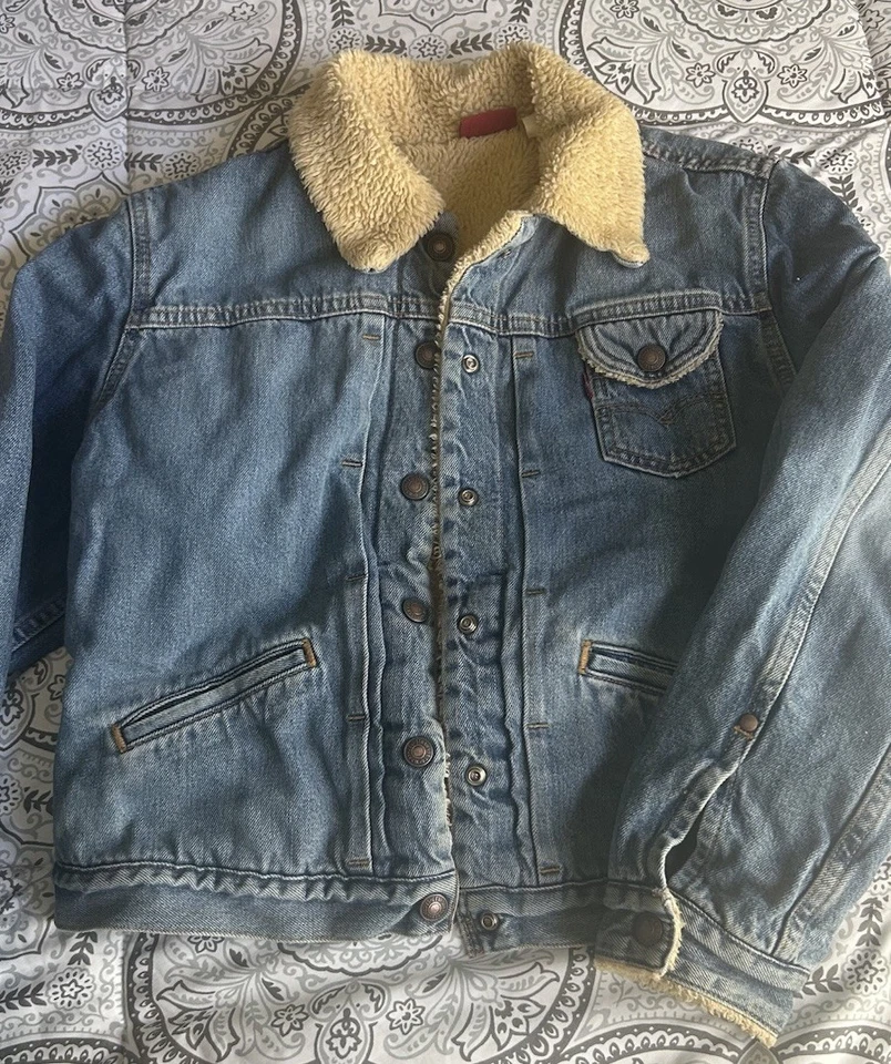 Chaqueta vaquera de camionero forrada Levi's Sherpa para mujer/juniors L ver medidas Foto 1 de 4
