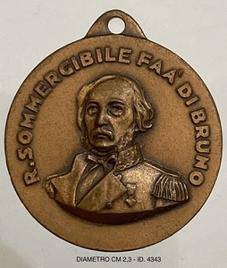 REGIO SOMMERGIBILE FAA’ DI BRUNO MEDAGLIA ARGENTO REGIA MARINA MILITARE - Foto 1 di 6