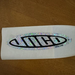Adesivo Gigante Jnco Vintage Y2K Olografico Foil Logo Raro Usato Su Carta Adesivo - Foto 1 di 4