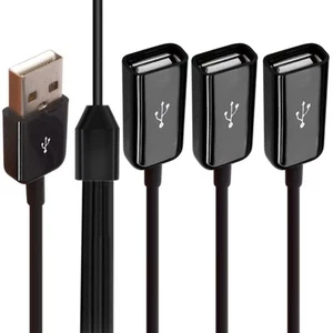 2 in 1 USB Splitter Y Cable USB 2.0 Power 1 Male to 2 Female Extender 1 to 2 ... - Picture 1 of 5