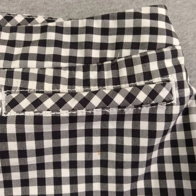 Pantalones de Carrera Liz Claiborne Jackie Mujer Talla 6P Blanco y Negro Cuadros Foto 1 de 4