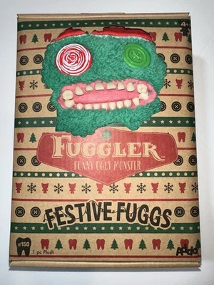 NWT Fuggler Festive Fuggs Elf - Plush Red Green Funny Ugly Monster Holiday - Image 1 of 4