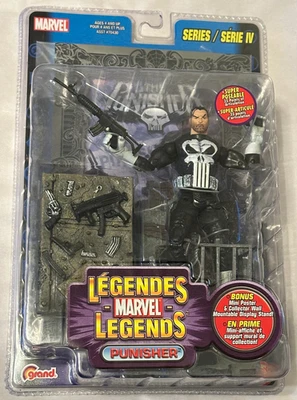 ToyBiz Marvel Legends Series IV 4 Punisher Action Figure with Silver Foil Poster - Image 1 of 4