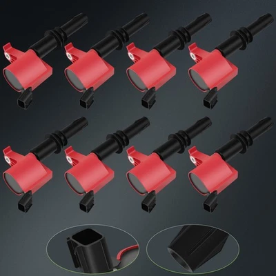 8 For 2005 2006 2007 2008 Ford Expedition 5.4L V8 Red Ignition Coil - Image 1 of 4