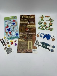 Football Scrapbook Stickers Lot #1 - Picture 1 of 6