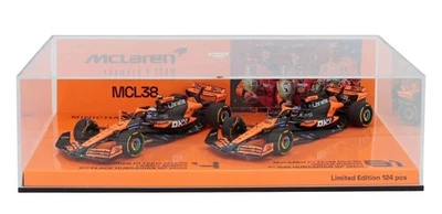 1:43 2024 Hungarian GP - Piastri/Norris McLaren 1-2 Finish Twin Set - Minichamps - Image 1 of 4