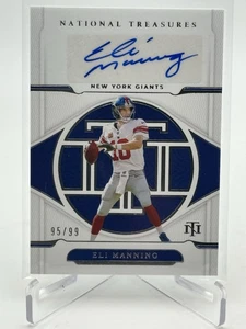 2021 Panini National Treasures ELI MANNING AUTO #d 95/99 #S-EM New York Giants - Picture 1 of 2
