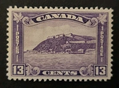 Canada Stamp Scott #201 – 1932 13¢ The Citadel at Quebec – Mint OG NH – VF - Image 1 of 3