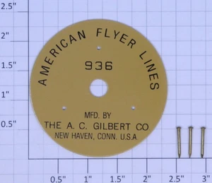 Carrete lateral con clavos American Flyer 936-1 "American Flyer Lines" - Imagen 1 de 2