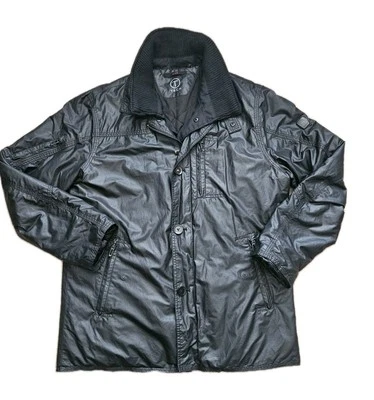 Tumi T Tech Rain Jacket Coat Size L Waterproof Quilted Lining Zip Pockets Black - Image 1 of 4