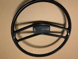 1973-78 Dodge Truck Steering Wheel BLACK 4x4 Lil Red Power Wagon D100 W100 - Picture 1 of 10