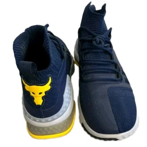 Under Armour Project Rock 1 Trainers Blood Sweat Respect Sneakers Blue Mens UK 8 - Picture 1 of 11