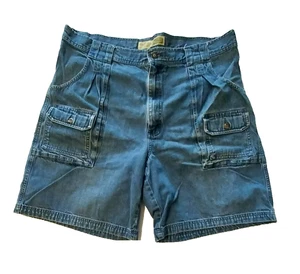 Pantalones Cortos Carga Cabela's 7 Bolsillos Senderista Hombre Denim TALLA 38 - Imagen 1 de 3