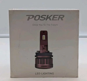 Posker H11 LED Headlight Bulbs New In Box Sealed. - Picture 1 of 6