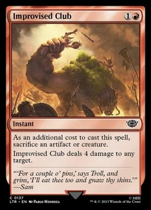 4x Improvised Club - NM - Tales of Middle-Earth - SPARROW MAGIC - Picture 1 of 1