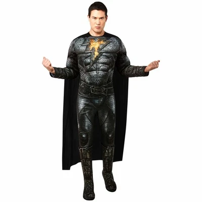 Черный Адам Deluxe мышцы DC комиксов супергерой взрослый мужской костюм - Изображение 1 из 3