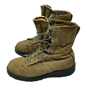 BELLEVILLE 675 ST Gore-Tex Sage Suede Steel Toe Cold Weather Military Boots 8.5 - Picture 1 of 11
