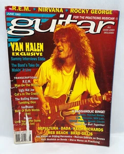Guitar Magazine June 1993 Van Halen Cover Bassaholics Unanimous Poster - Picture 1 of 5
