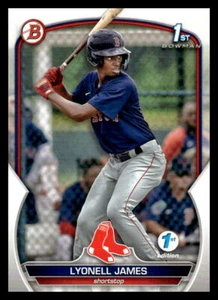 2023 Bowman 1st Edition Lyonell James BPPF-118 Boston Red Sox - Picture 1 of 2