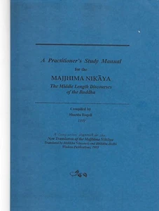 MAJJHIMA NIKAYA - PRACTITIONER'S STUDY MANUAL Bhikkhu Ñāṇamoli Bodhi, Rodell - Picture 1 of 1