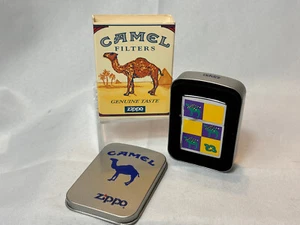 1997 Zippo Camel Racing Lighter Smokin' Joes #23 Unfired In Tin W/ Sleeve - Picture 1 of 12