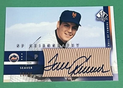 2003 SP Authentic TOM SEAVER Mets Chirography AUTO Insert /75  - Image 1 of 2