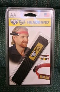 Nite Ize HEADBAND Black Flashlight Holder Non-Elastic Webbing (NIP) - Picture 1 of 5