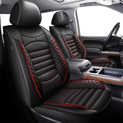 Truck Interior 5-Seat Covers Red Lines For Chevrolet Silverado 2500HD 2019-2025 Foto 1 de 4