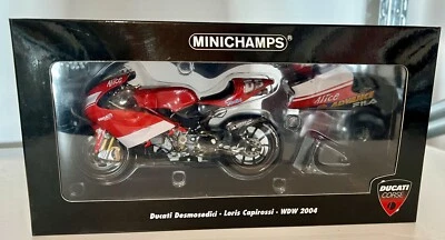 Minichamps 1:12 Ducati Desmosedici Loris Capirossi WDW2004 Limited Ed. 1004 pcs - Immagine 1 di 3
