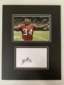 ATLANTA FALCONS STEPHEN NICHOLAS Signed Autographed Matted Photo w/cut 11"x14" - Picture 1 of 2
