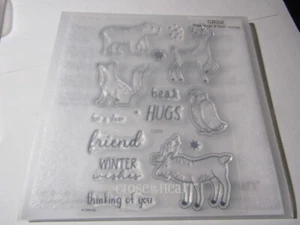 Close To My Heart My Acrylixs Acrylic Bear Hugs & Deer Wishes C2002 Free Ship - Picture 1 of 2