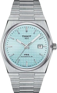 New Tissot PRX Powermatic 80 Ice Blue 40mm Stainless Steel T1374071135100 - Picture 1 of 4