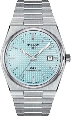 New Tissot PRX Powermatic 80 Ice Blue 40mm Stainless Steel T1374071135100 - image 1 of 4