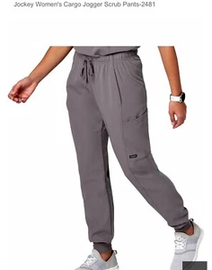 Jockey Women's Scrub Jogger Pants, Style-2481. New W/tags Size 2X Pewter - Picture 1 of 11
