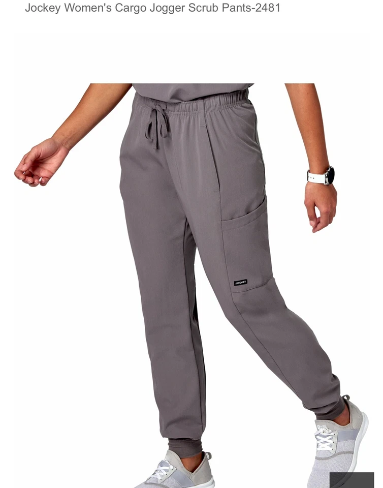 Pantalones de chándal Jockey para mujer, estilo 2481. Nuevo con etiquetas talla 2X peltre Foto 1 de 4