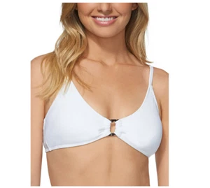 Top de natación de bikini con correa ajustable con junta tórica sólida Raisins Junior Cali, blanco, talla L - Imagen 1 de 2