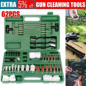 62X Universal Gun Cleaning Tools Set Pistol Rifle Shotgun Firearm Cleaner Kit AU - Picture 1 of 12