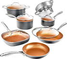 Kitchen Pots And Pans Set 12 Pieces Ti-Cerama Non-Stick Kitchen Cookware Set Us
